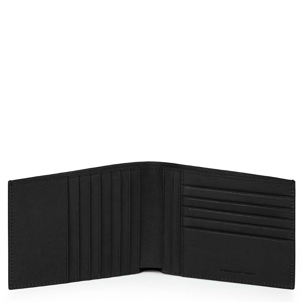 PIQUADRO PU1241B3R -portafoglio uomo misura standard senza porta monete- –  Theorema Pelle