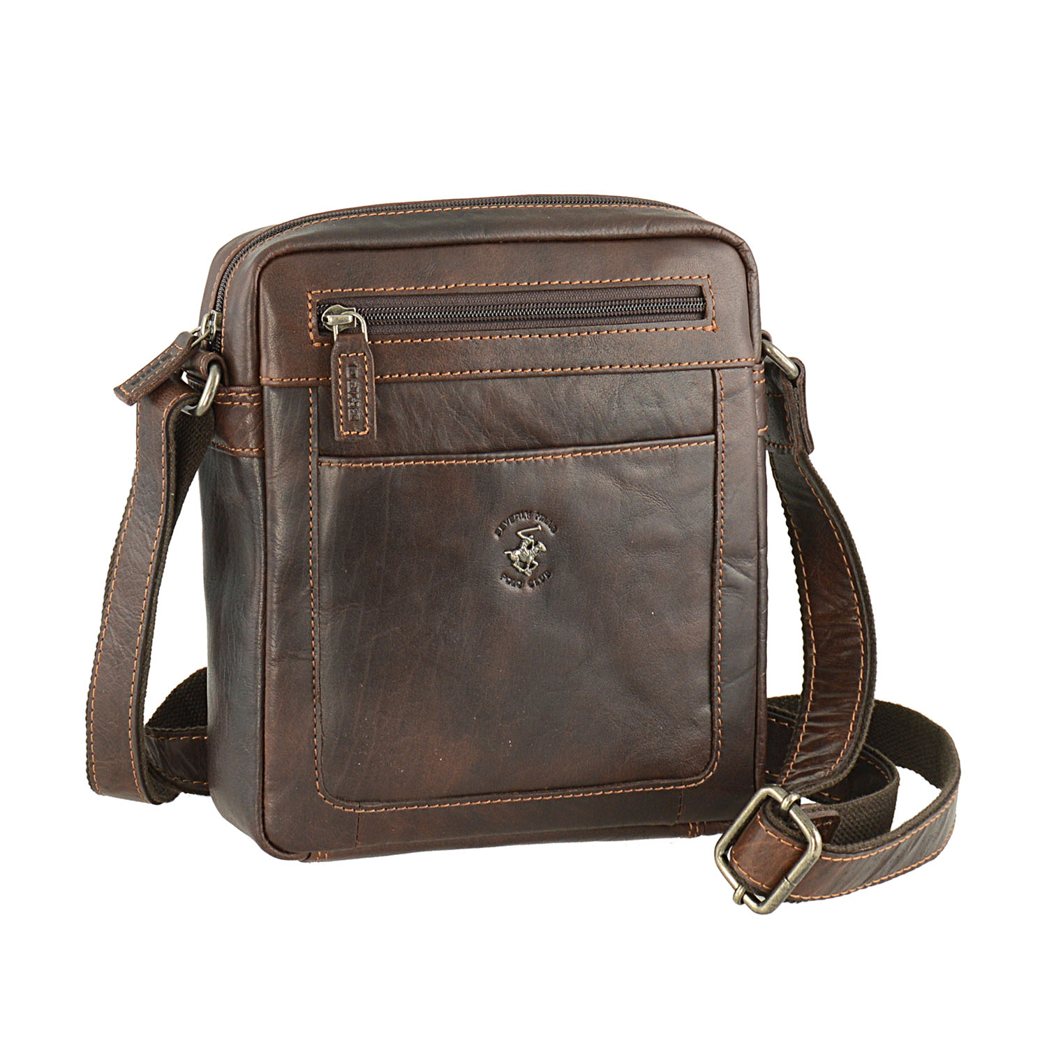 Borsa/Tracolla Uomo di Pelle Vintage Antique Brown - Borselli e Marsupi -  Shopbikers: vendita prodotti per motociclisti custom