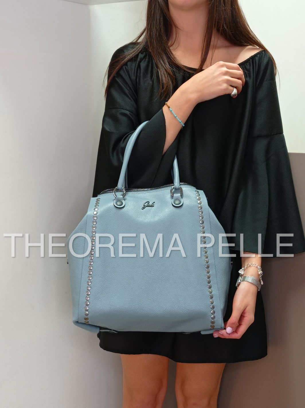 GABS -BELLONA SUPER TG. L RUGA + BORCHIE SOLE BLACK- 2 COLORI – Theorema  Pelle