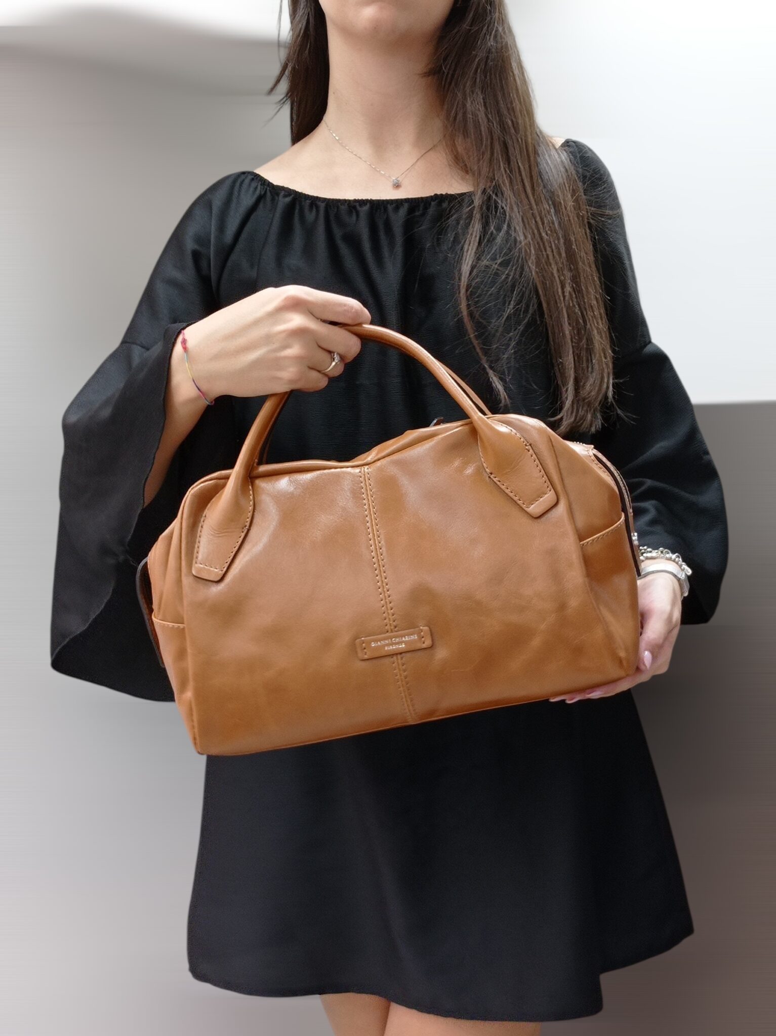 Borsa A Tracolla Donna In Ecopelle Vintage KALIDI | 33x25x11 Cm | Per Lavoro, Scuola E Shopping - 2